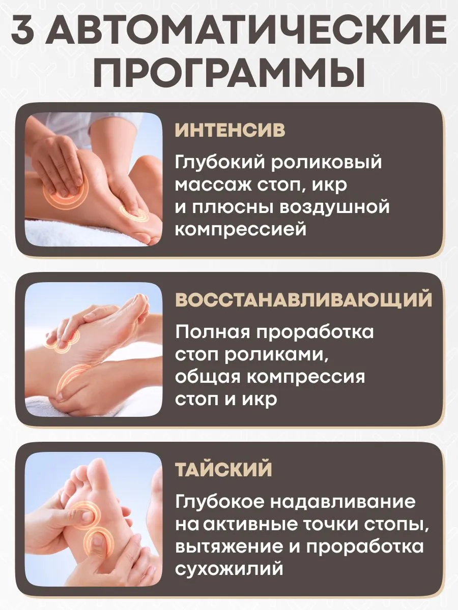 Три автоматические программы YAMAGUCHI 2Feet