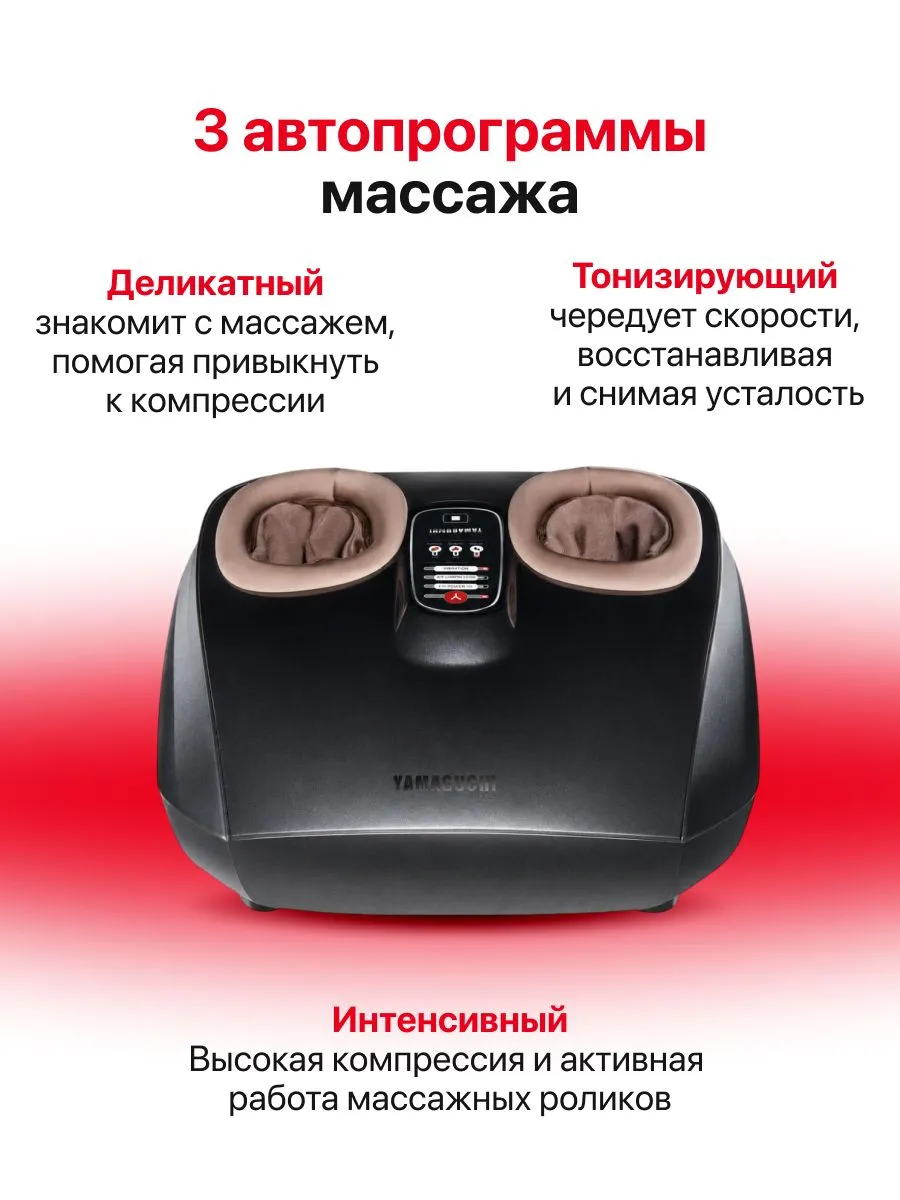 Три автоматические программы массажа YAMAGUCHI Marumi